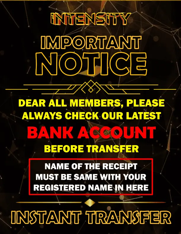 Intensity Casino Australia deposit
